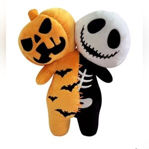 Pumpkin & Skeleton Plushie